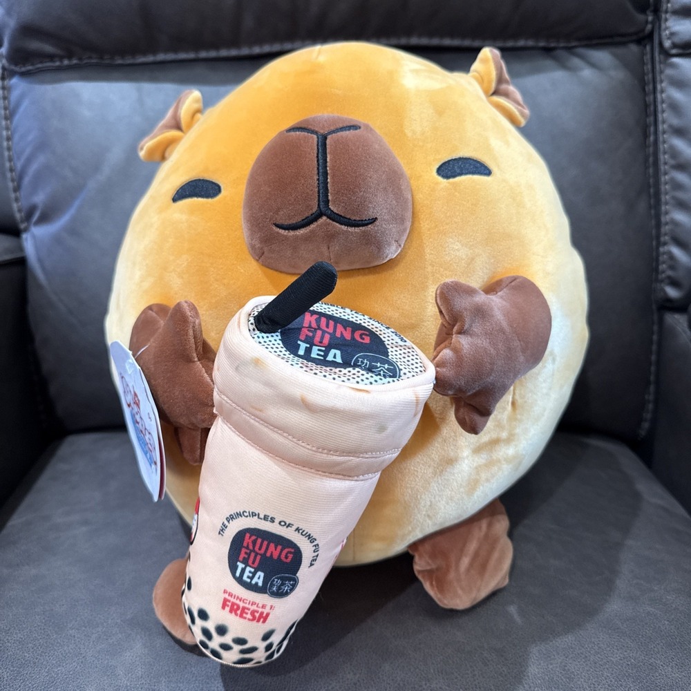 2024 ZURU SNACKLES 8" SPENCER CAPYBARA KUNG FU TEA PLUSH SERIES 2